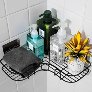 KIT 2 Prateleiras Suporte Com Alto Adesivos Para Parede Banheiro/Cozinha/Lavanderia.