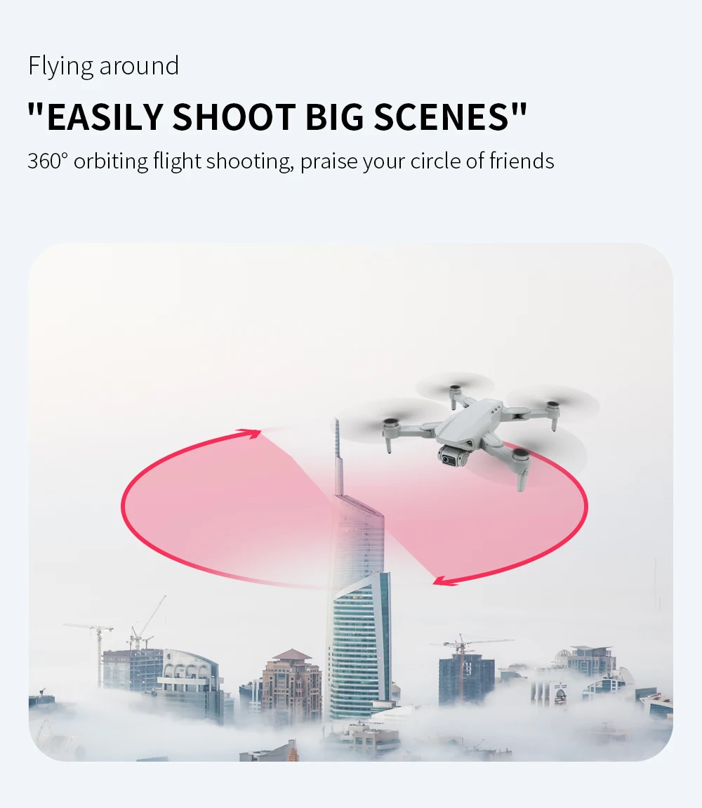 Drone l900 PRO 4k Profissional 5G GPS HD - Câmera Dupla. - Imagem 19