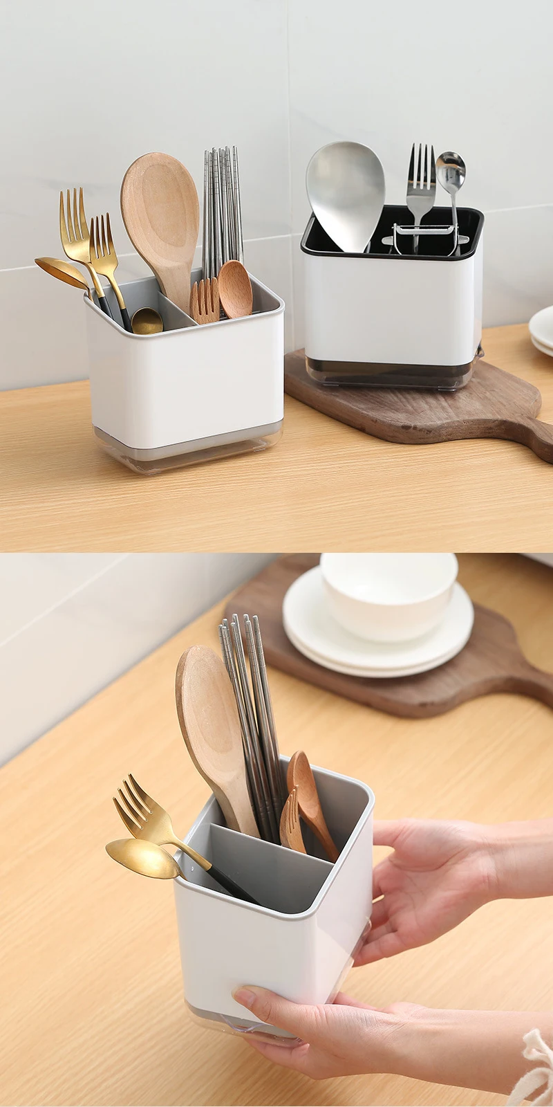 Organizador de Cozinha Multifuncional - Armazenamento Talheres. - Imagem 7