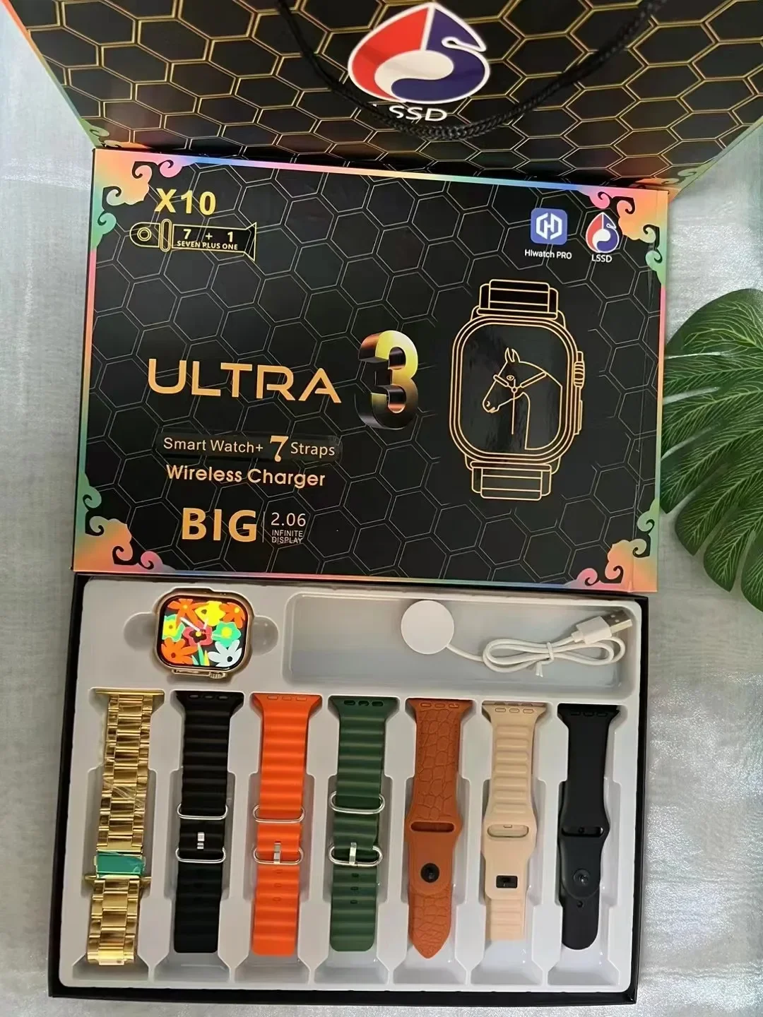 Relógio Inteligente Ultra 3/Bluetooth/Chamada Telefônica/Smartwatch.