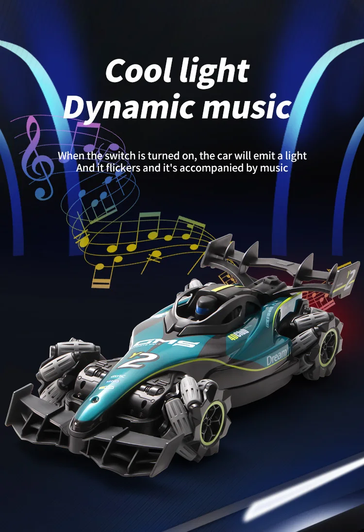 Deriva RC Carro Com Controle RemotoF1 - Brinquedo. - Imagem 12