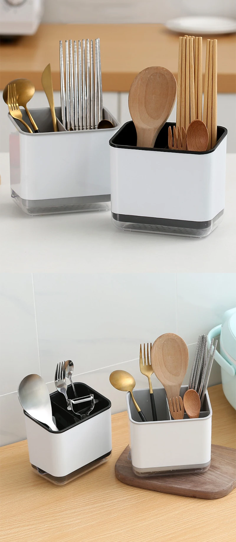 Organizador de Cozinha Multifuncional - Armazenamento Talheres. - Imagem 9