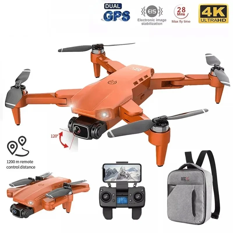 Drone l900 PRO 4k Profissional 5G GPS HD - Câmera Dupla.