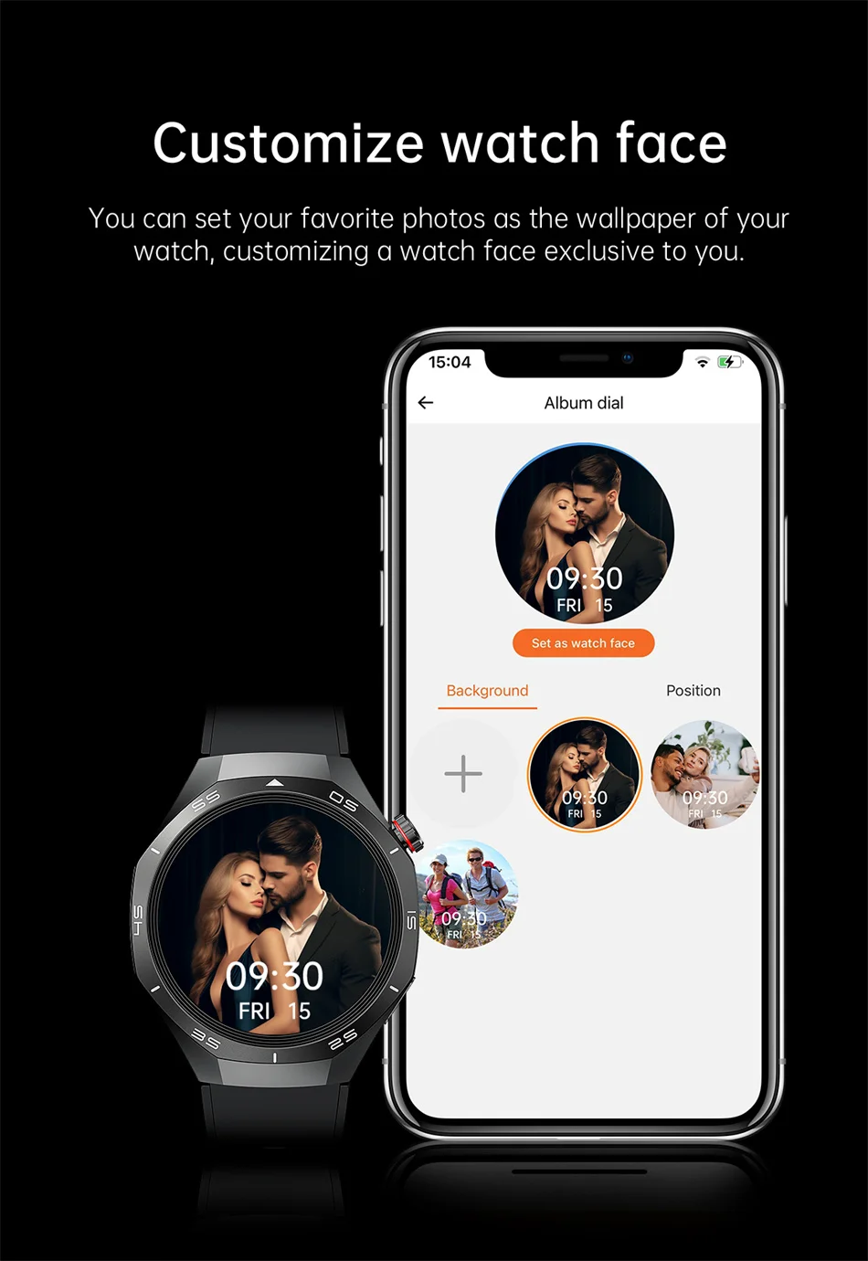 Relógio Inteligente 5 Pro Com GPS/Tela AMOLED 360*360. - Imagem 19