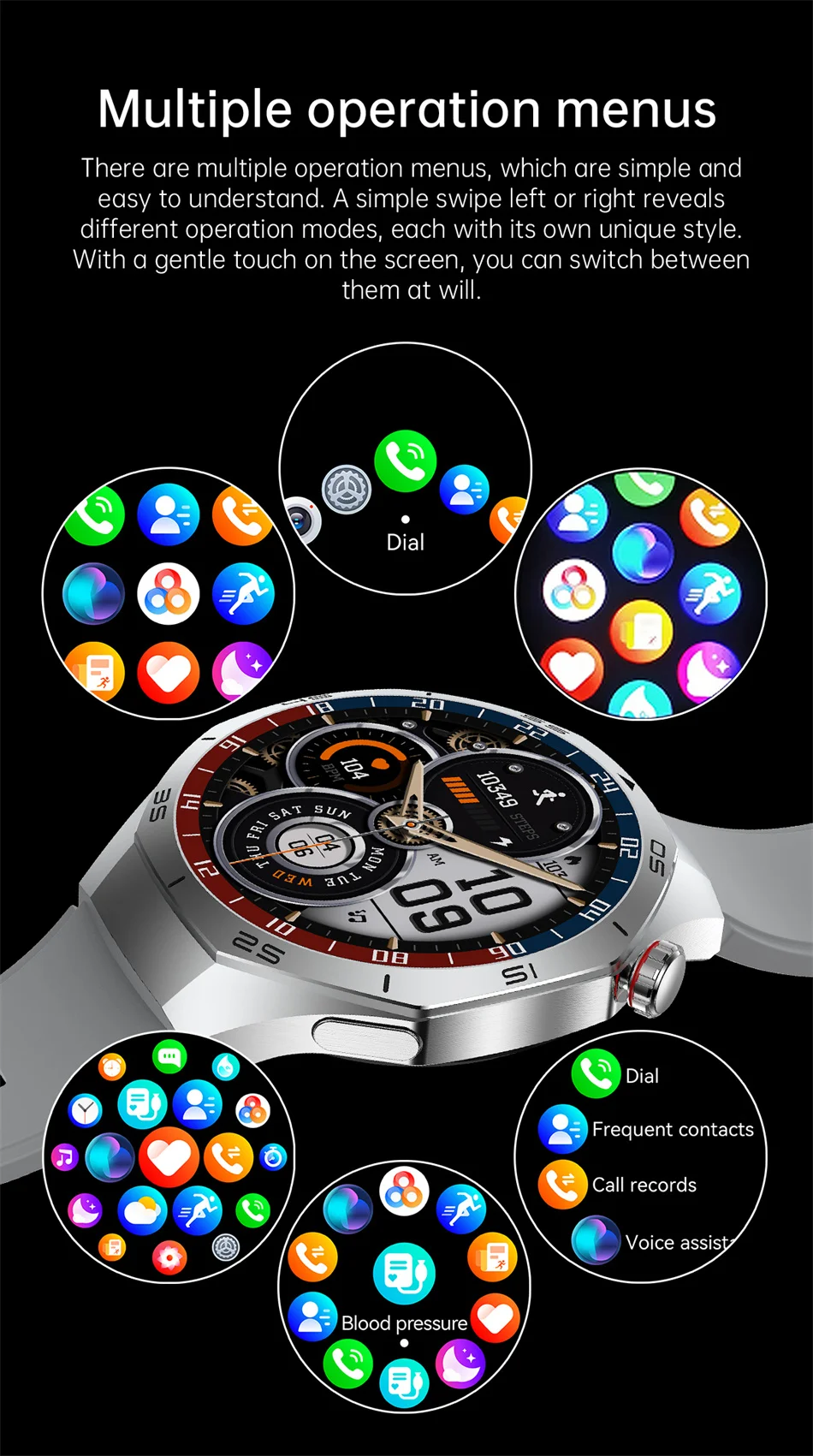 Relógio Inteligente 5 Pro Com GPS/Tela AMOLED 360*360. - Imagem 22