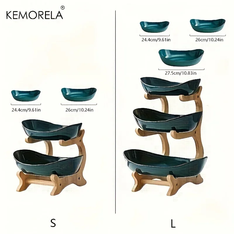 Fruteira Duas/Três Camadas - Moderna de Suporte Madeira. - Imagem 8