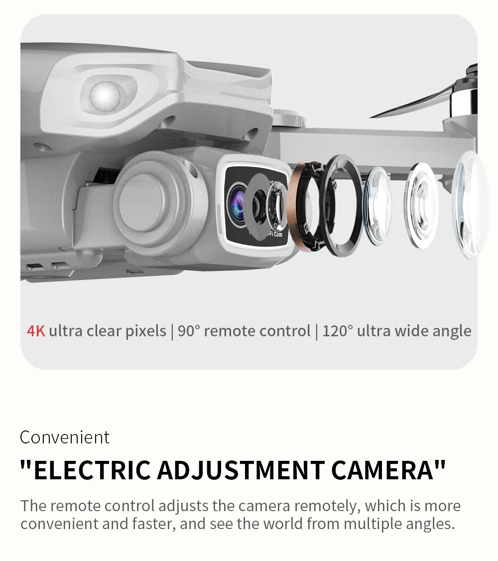 Drone l900 PRO 4k Profissional 5G GPS HD - Câmera Dupla. - Imagem 28