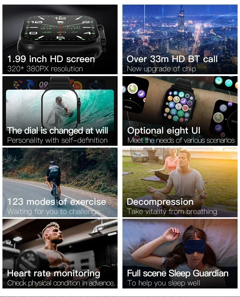 Relógio Inteligente 10 - Tela AMOLED. - Imagem 8
