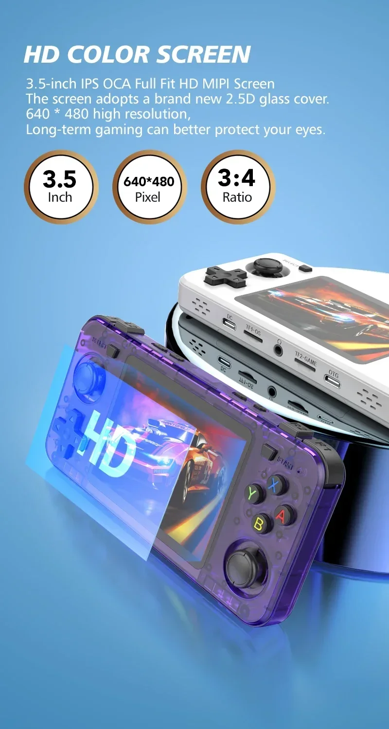 Console de Jogos Portátil R36H - Boyhom/Tela IPS de 3.5 Polegadas. - Imagem 10