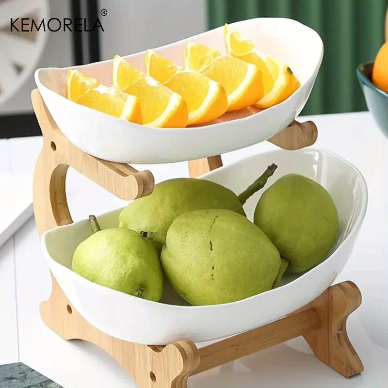 Fruteira Duas/Três Camadas - Moderna de Suporte Madeira. - Imagem 9