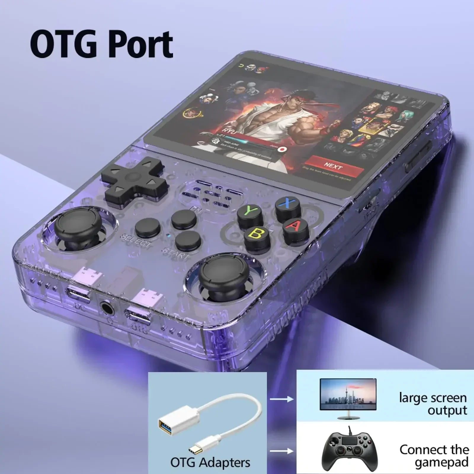 Console de Videogame Sistema Arcos 3.5 Polegada R36s. - Imagem 31
