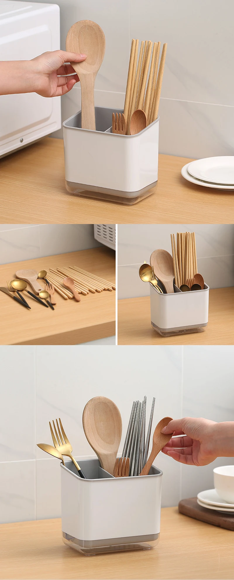Organizador de Cozinha Multifuncional - Armazenamento Talheres. - Imagem 8