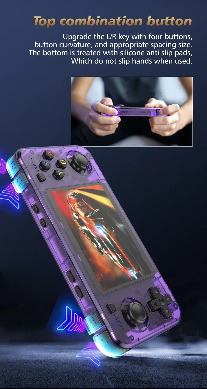 Console de Jogos Portátil R36H - Boyhom/Tela IPS de 3.5 Polegadas. - Imagem 8