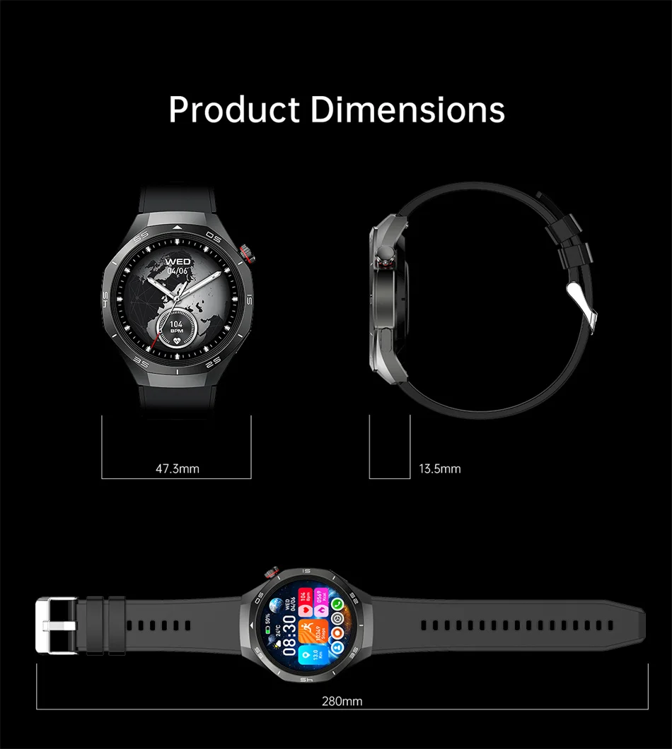 Relógio Inteligente 5 Pro Com GPS/Tela AMOLED 360*360. - Imagem 26