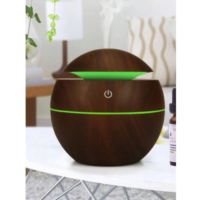 Humidificador de Ar - Madeira/USB/Aromaterapia.