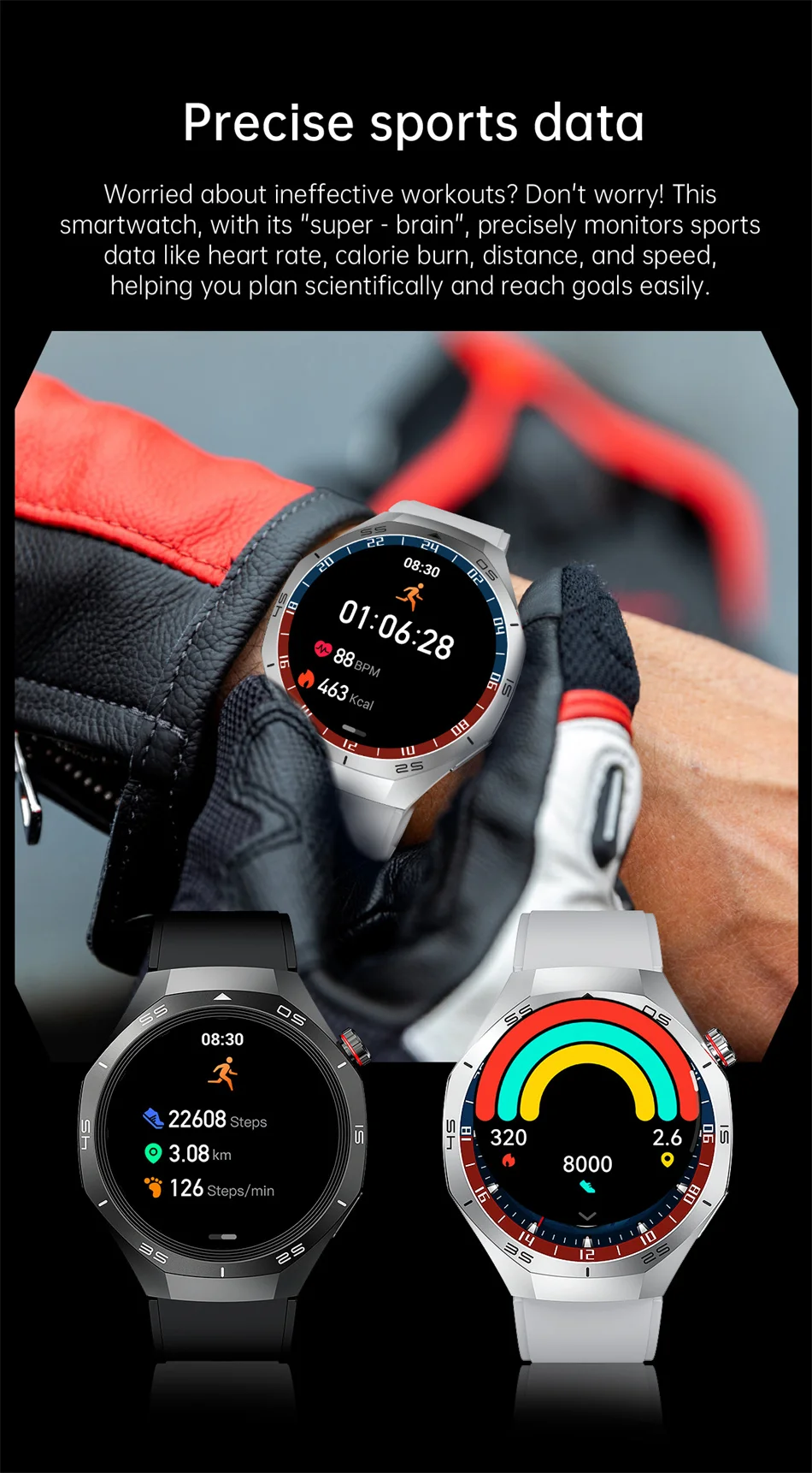 Relógio Inteligente 5 Pro Com GPS/Tela AMOLED 360*360. - Imagem 17