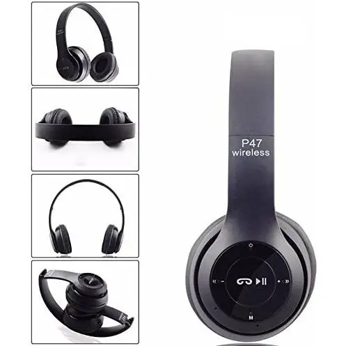 Fone De Ouvido Bluetooth P47 Wireless 5.0 Headphone Micro Sd - Imagem 6