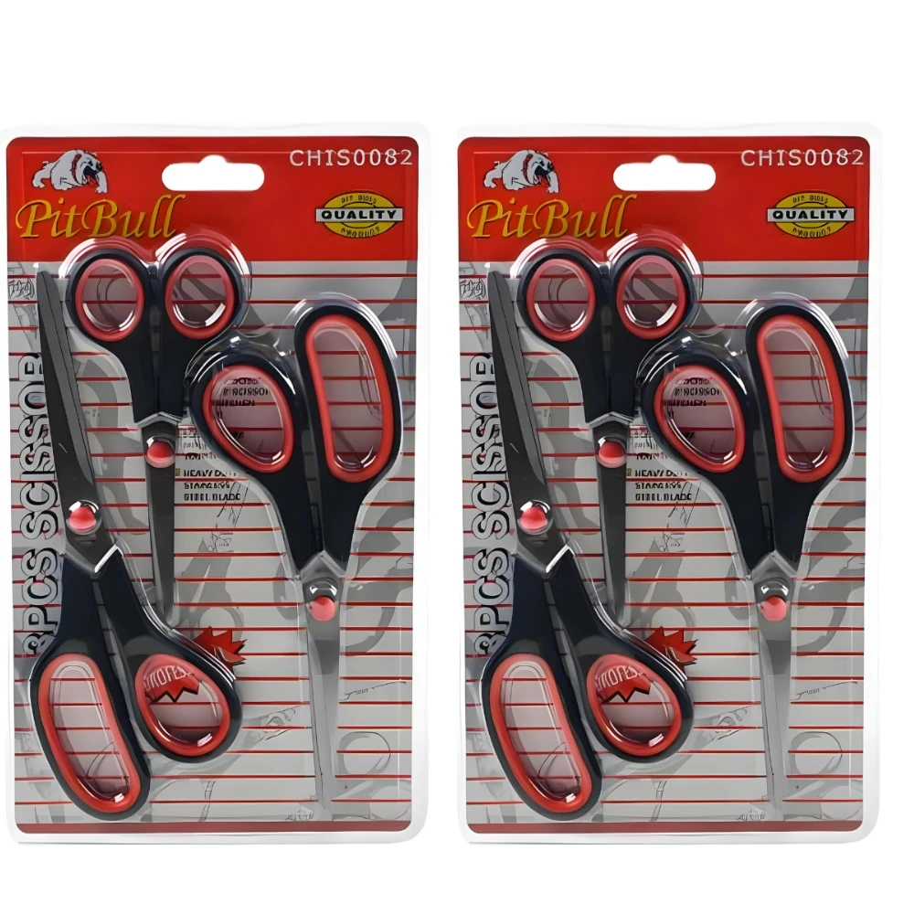 Kit 3 Tesouras Multifuncionais - Cabelo/Papel/Aço Inox. - Imagem 3