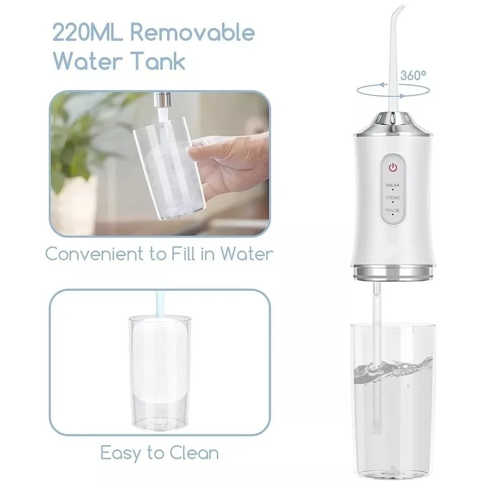 Irrigador Oral Dental Portátil - USB Recarregável. - Imagem 4