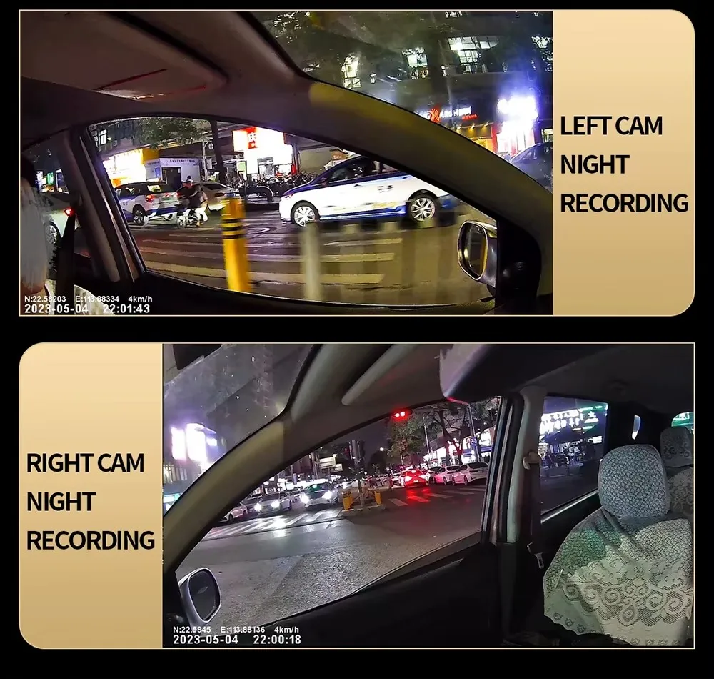 Câmera Veicular - Gravação/4 Lentes DVR 360 Graus/vídeo 1080p. - Imagem 7