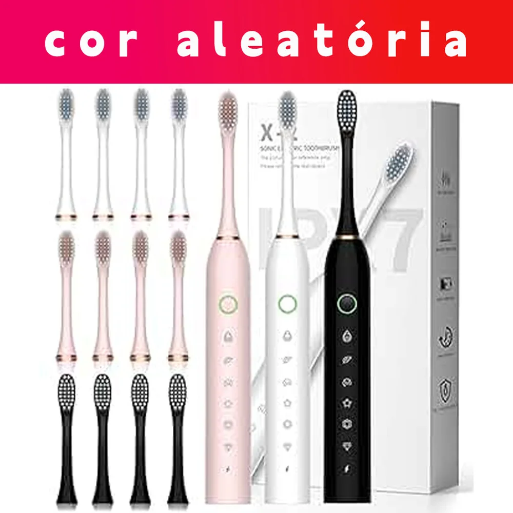 Escova Elétrica Com 4 Cabeças Substituíveis Inteligente - Ultrassônica. - Imagem 3