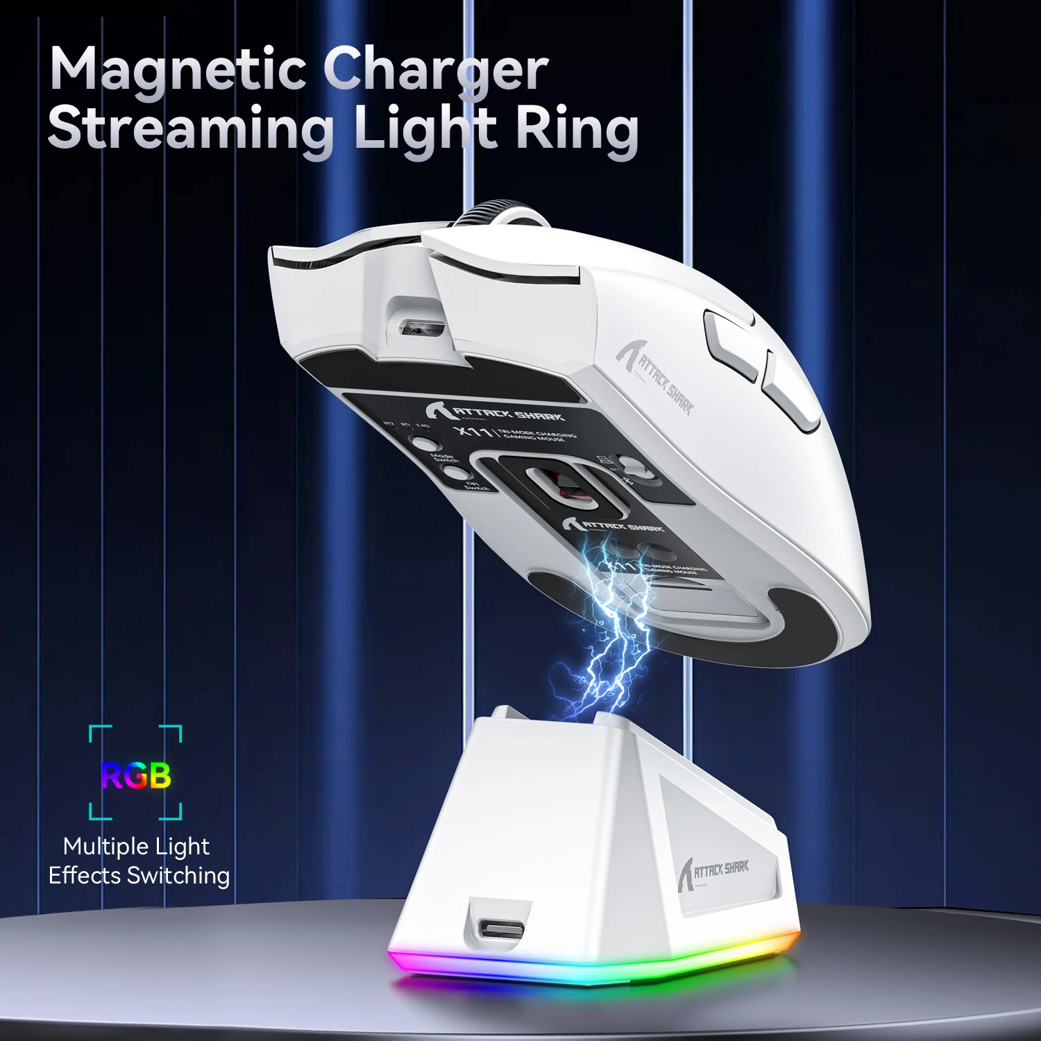 Mouse Gamer Sem Fio X11 - Tri-Mode RGB/Sensor Óptico PAW3311. - Imagem 19