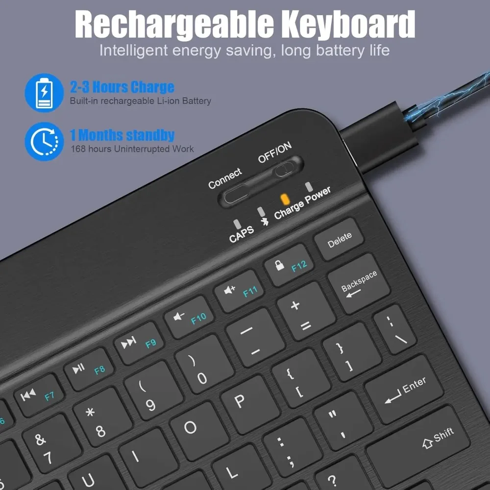 Teclado Bluetooth Para iPad 10A Geração iPad Pro. - Imagem 3