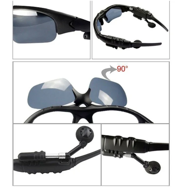 Óculos Inteligentes Bluetooth - Escuta Fone de Ouvido/Lentes Polarizadas. - Imagem 4