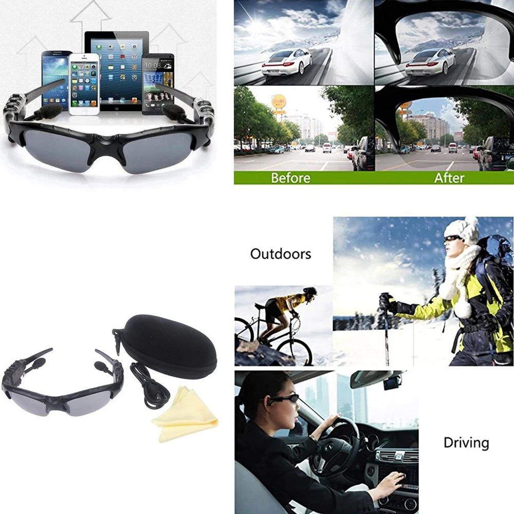 Óculos Inteligentes Bluetooth - Escuta Fone de Ouvido/Lentes Polarizadas. - Imagem 6
