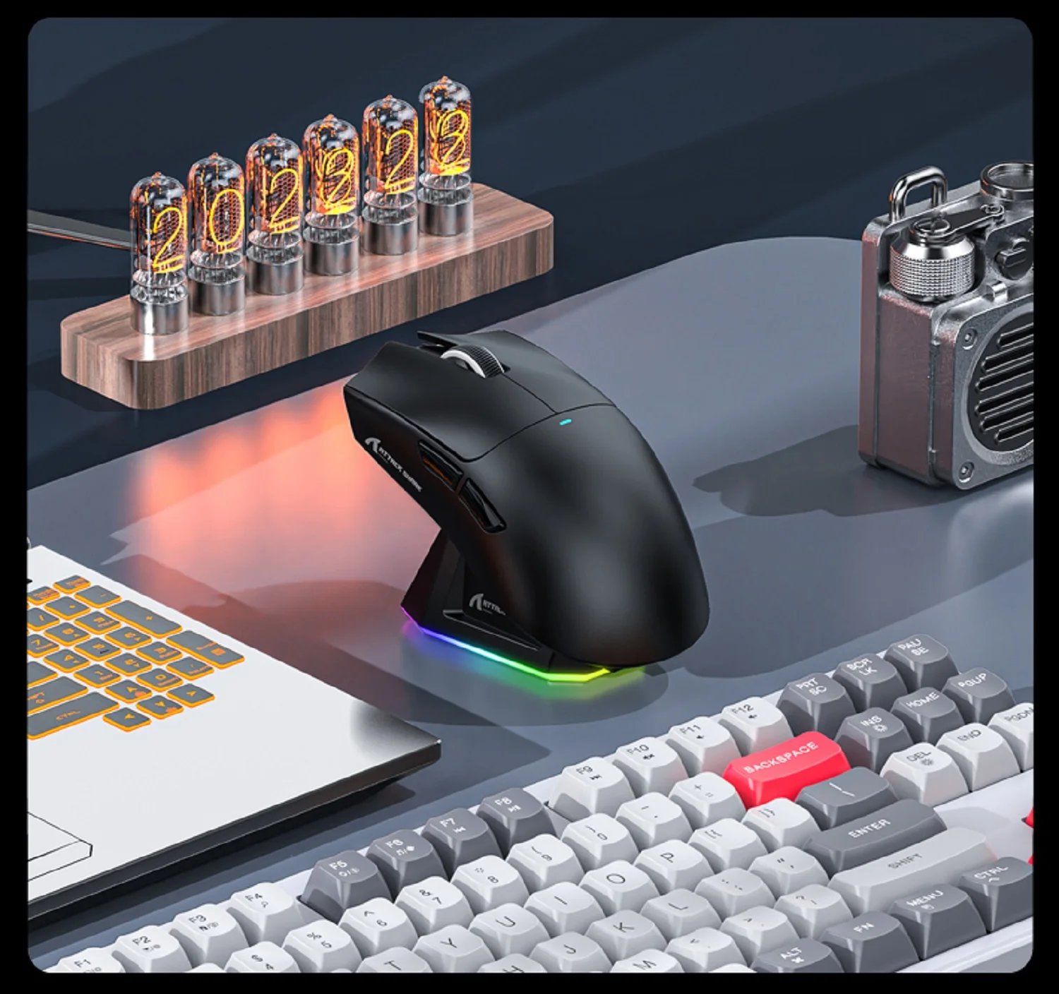 Mouse Gamer Sem Fio X11 - Tri-Mode RGB/Sensor Óptico PAW3311. - Imagem 5