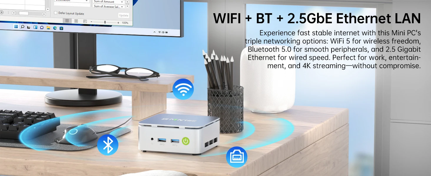 Mini PC GMKtec G10 Com AMD Ryzen 5 3500U - (Supera N150/N97).