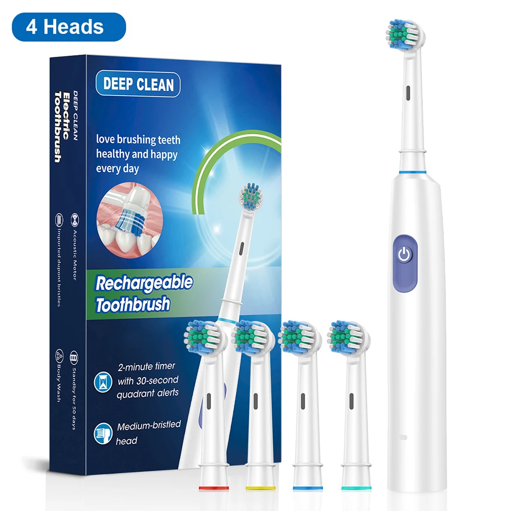 Escova de Dentes Elétrica - Com 4/8 cabeças de substituição. - Imagem 7