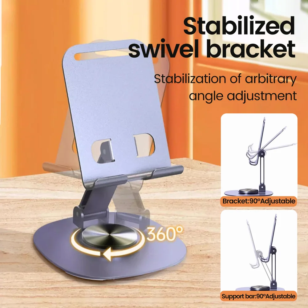 Suporte Giratório Para Celular Olaf - Suporte de Mesa. - Imagem 2
