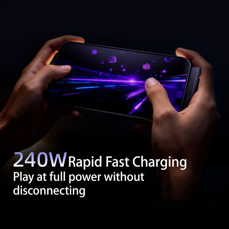 Carregador Rápido Dobrável - Suporte/Cabo de Dados240W. - Imagem 5