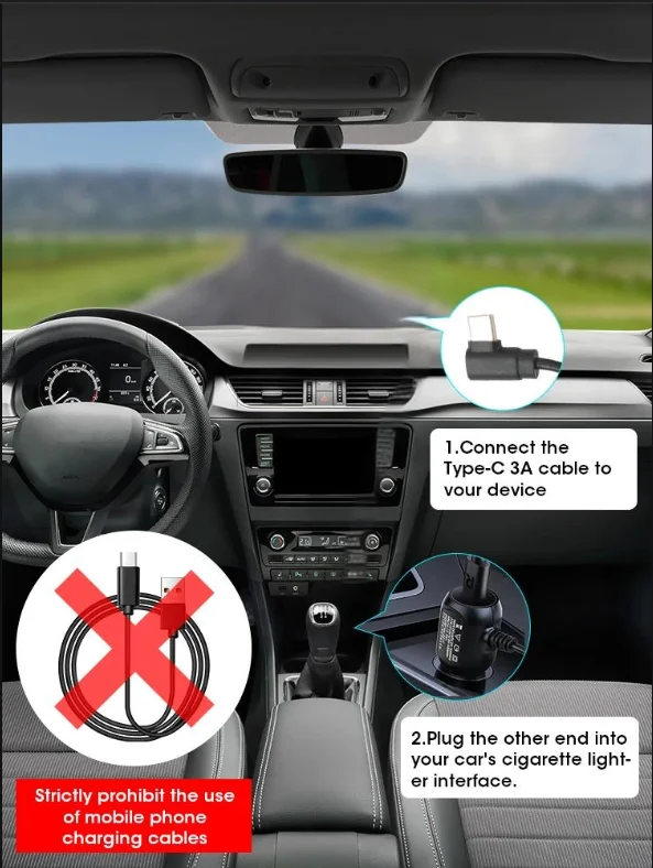 Câmera de Carro DVR - Visão Noturna/Gravador de Vídeo/Suporte Wi-Fi/Dash Cam 4K UHD. - Imagem 7