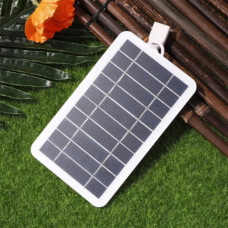 Painel Solar Portátil de 2w 5w Com USB - À Prova D'água.