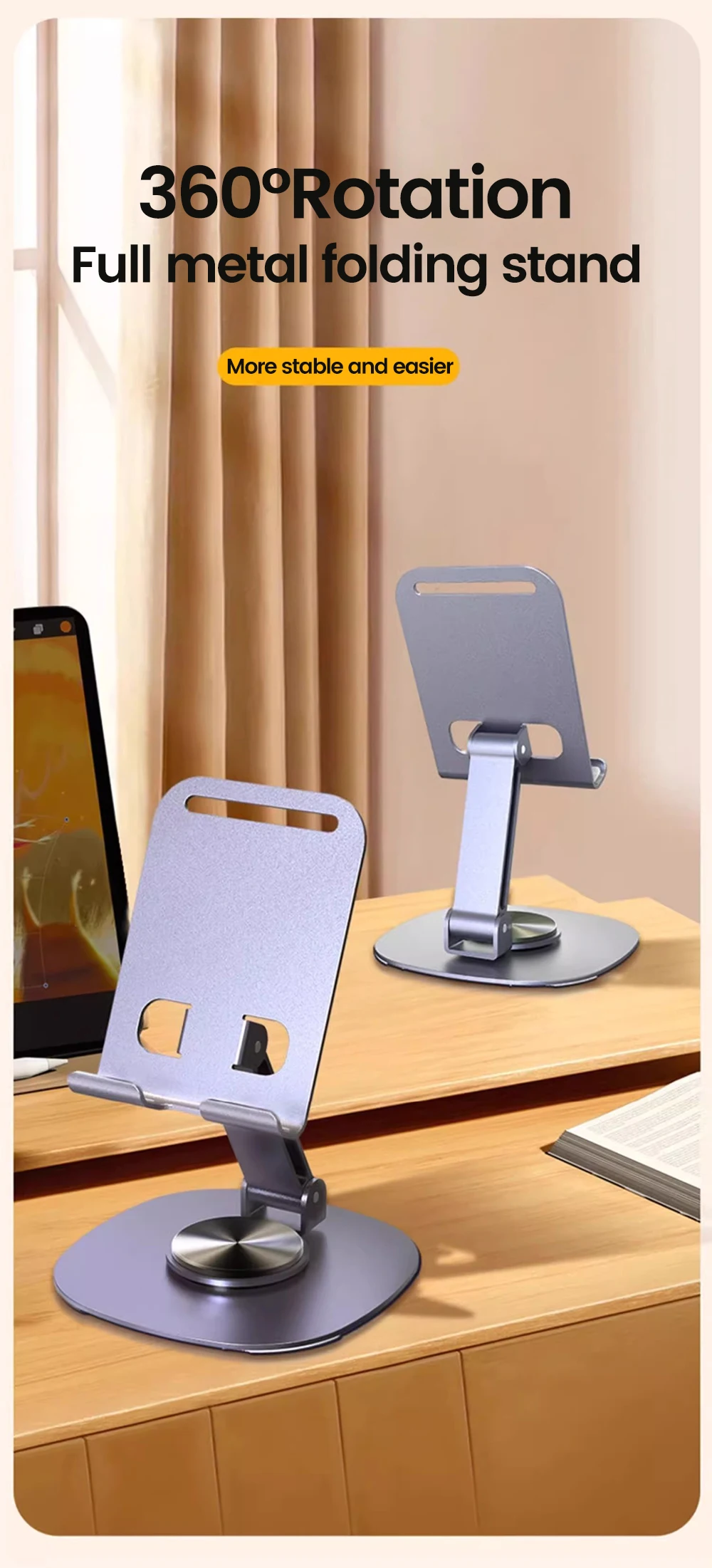 Suporte Giratório Para Celular Olaf - Suporte de Mesa. - Imagem 5