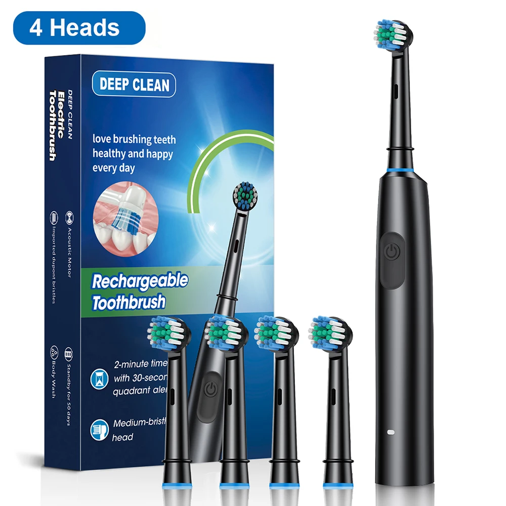 Escova de Dentes Elétrica - Com 4/8 cabeças de substituição. - Imagem 6