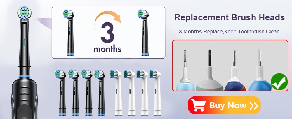 Escova de Dentes Elétrica - Com 4/8 cabeças de substituição. - Imagem 14