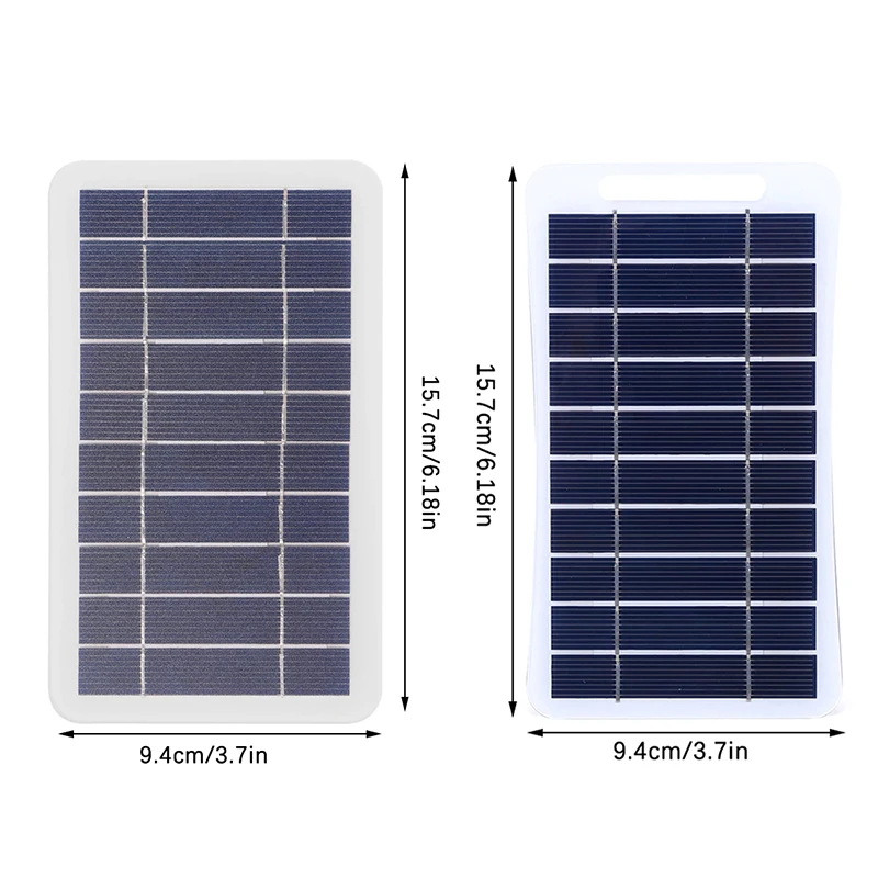Painel Solar Portátil de 2w 5w Com USB - À Prova D'água. - Imagem 5
