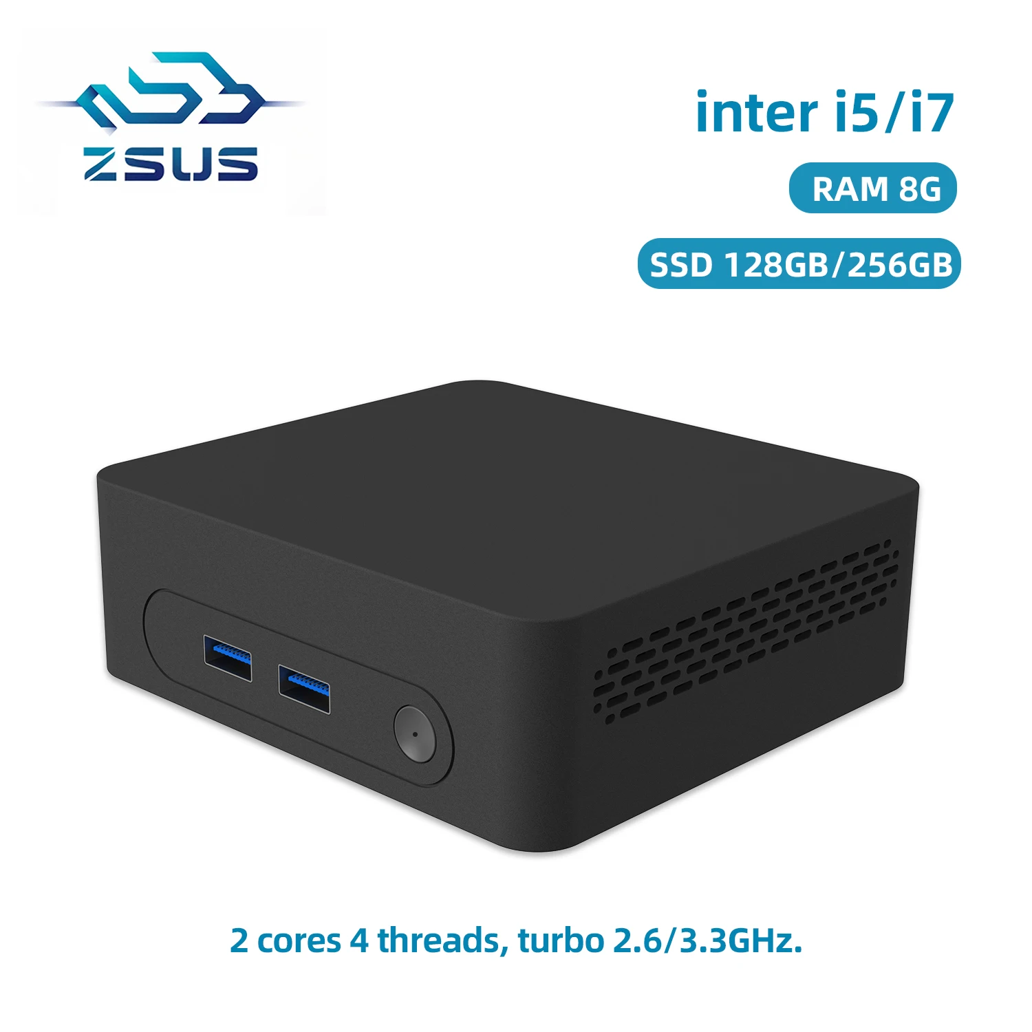 Mini PC Intel Celeron ZSUS i5 i7 - Computador Para Jogos 8GB/16GB/128GB/256GB. - Imagem 10