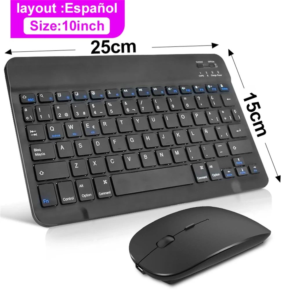 Teclado e Mouse Sem Fio - Bluetooth/IOS/ANDROID/WINDOWS. - Imagem 4