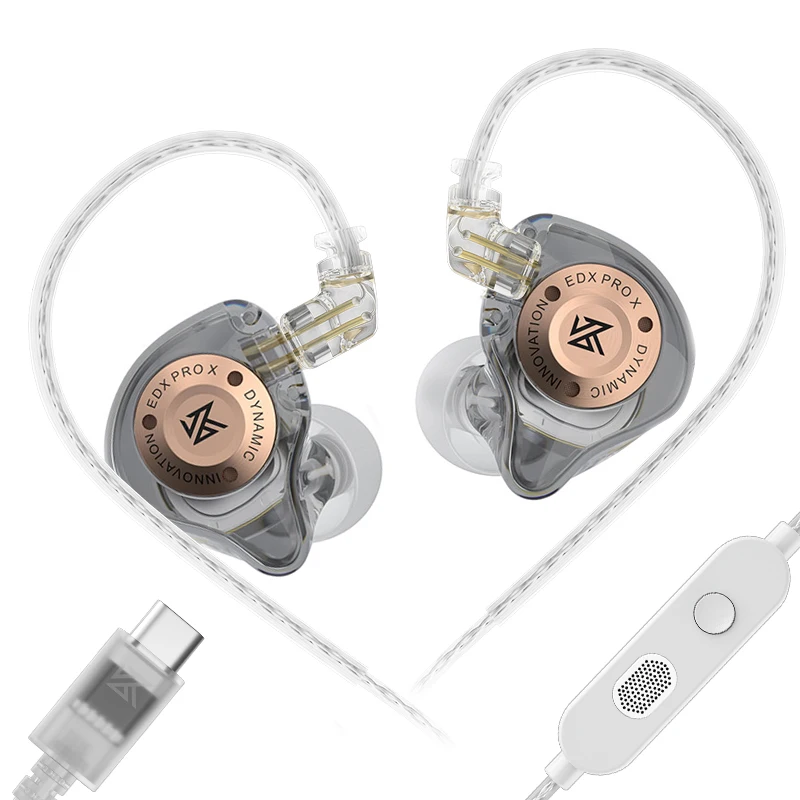 Fones de Ouvido HIFI Heavy Bass Fones Esportivos - Metal/KZ EDX PRO X Dynamic Drive Fones. - Imagem 4