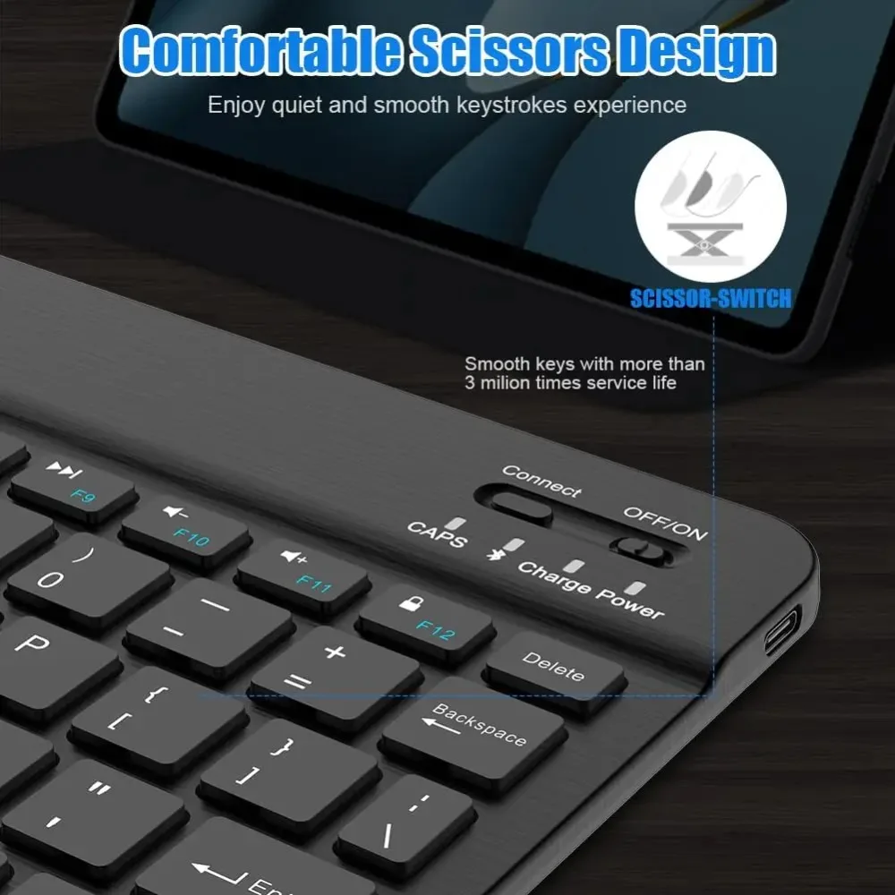Teclado Bluetooth Para iPad 10A Geração iPad Pro. - Imagem 5