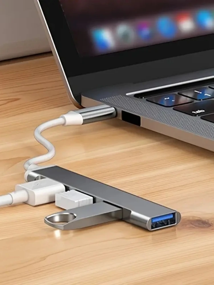 Hub USB Tipo C - Portas Adaptador OTG Multi-Splitter 4.