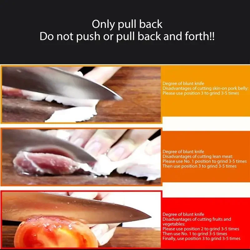 Afiador de Facas de Cozinha Com 4 Segmentos - Multifuncional/Portátil. - Imagem 4