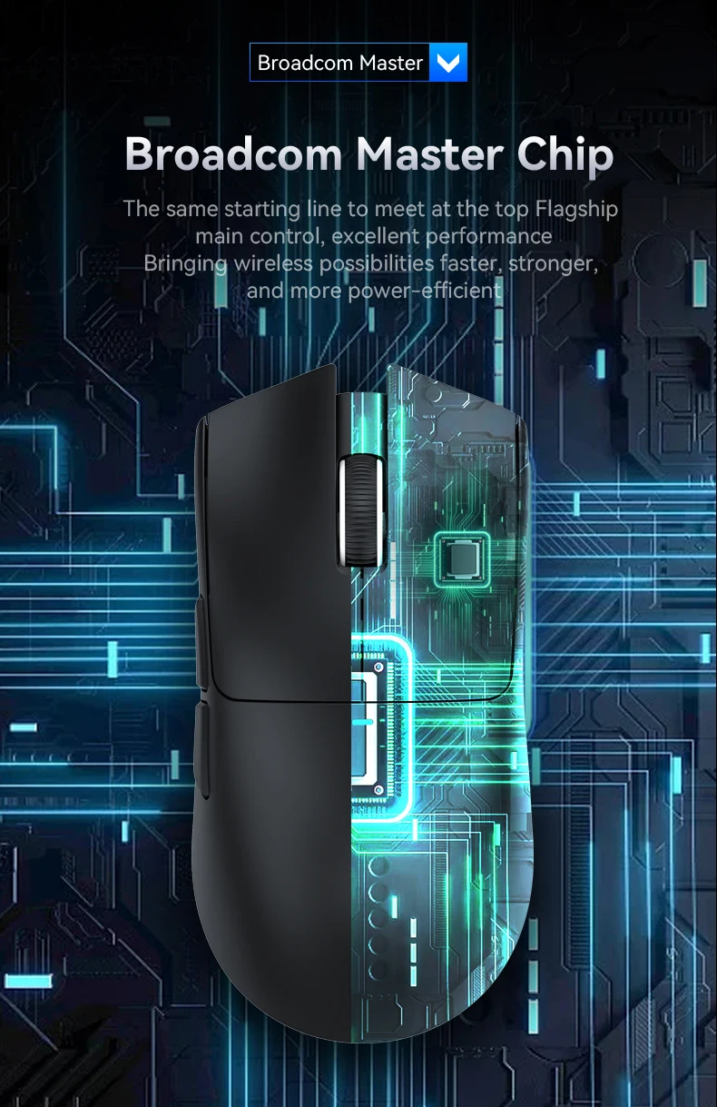 Mouse Gamer Sem Fio X11 - Tri-Mode RGB/Sensor Óptico PAW3311. - Imagem 14