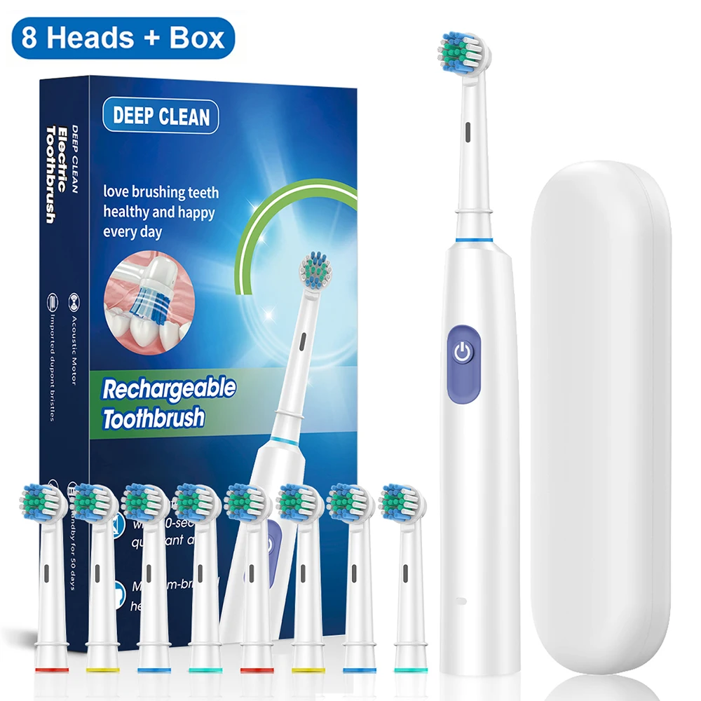 Escova de Dentes Elétrica - Com 4/8 cabeças de substituição. - Imagem 2