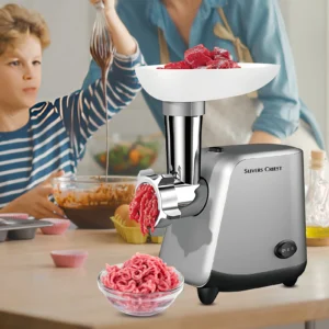 Moedor de Carne Elétrico - 800W SLIVERS CRIEST.