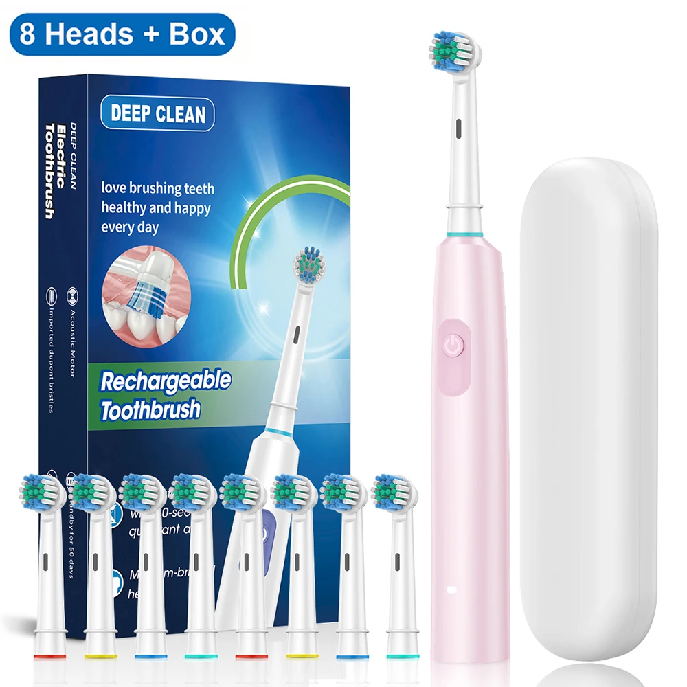 Escova de Dentes Elétrica - Com 4/8 cabeças de substituição. - Imagem 3